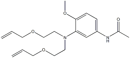 3'-[Bis(2-allyloxyethyl)amino]-4'-methoxyacetanilide Structure