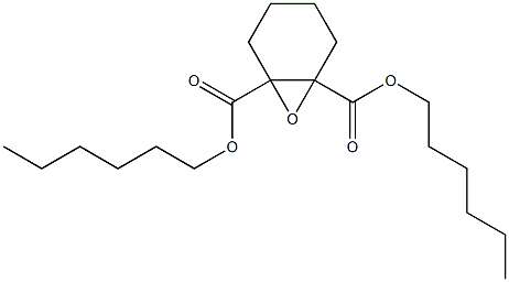 7-Oxabicyclo[4.1.0]heptane-1,6-dicarboxylic acid dihexyl ester,,结构式