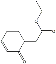 2-Oxo-3-cyclohexene-1-acetic acid ethyl ester 结构式