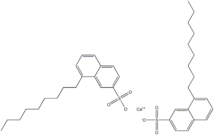 ビス(8-ノニル-2-ナフタレンスルホン酸)カルシウム 化学構造式