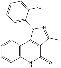 1-(2-Chlorophenyl)-3-methyl-1H-pyrazolo[4,3-c]quinolin-4(5H)-one Structure