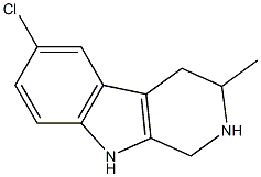 1,2,3,4-Tetrahydro-6-chloro-3-methyl-9H-pyrido[3,4-b]indole Struktur