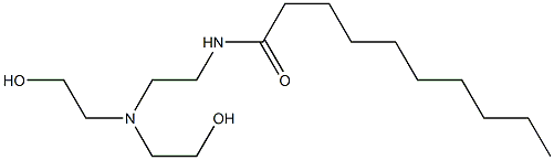 N-[2-[Bis(2-hydroxyethyl)amino]ethyl]decanamide Structure