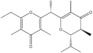  (5S,6S)-3,5-Dimethyl-6-isopropyl-2-[(R)-1-(3,5-dimethyl-6-ethyl-4-oxo-4H-pyran-2-yl)ethyl]-5,6-dihydro-4H-pyran-4-one