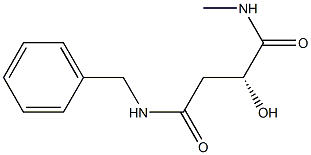 [R,(+)]-N'-Benzyl-2-hydroxy-N-methylsuccinamide 结构式