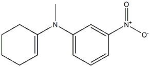 N-(1-Cyclohexen-1-yl)-N-methyl-3-nitroaniline Struktur