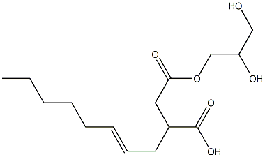 3-(2-Octenyl)succinic acid hydrogen 1-(2,3-dihydroxypropyl) ester Structure