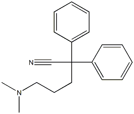 5-Dimethylamino-2,2-diphenylvaleronitrile,,结构式