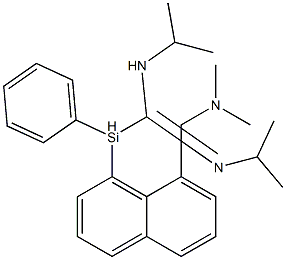 1-[[8-[(Dimethylamino)methyl]-1-naphtyl]phenylsilyl]-N1,N2-diisopropylformamidine,,结构式
