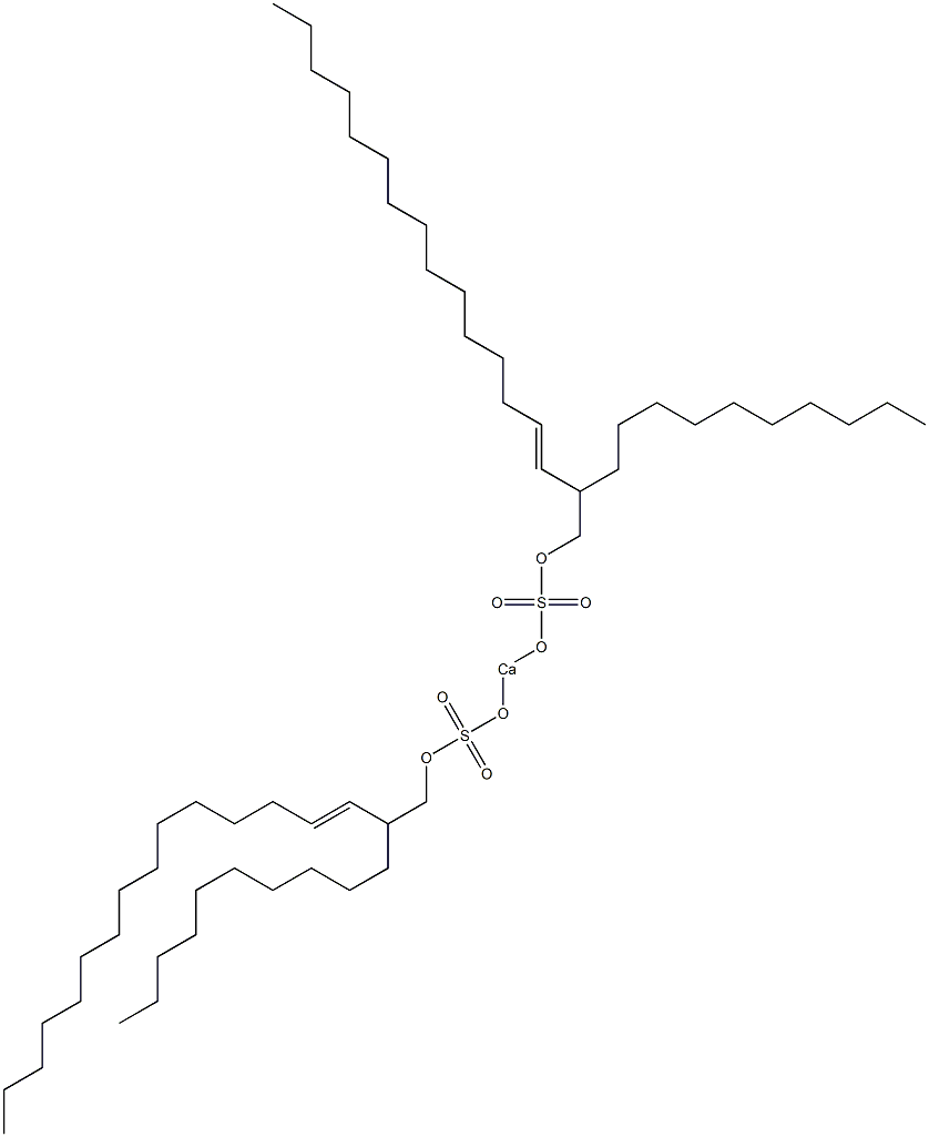 Bis(2-decyl-3-heptadecenyloxysulfonyloxy)calcium,,结构式