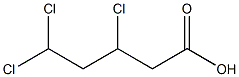 3,5,5-Trichlorovaleric acid,,结构式