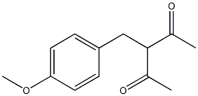 3-(4-Methoxybenzyl)pentane-2,4-dione Struktur