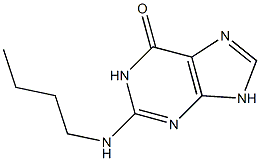 2-(Butylamino)-9H-purin-6(1H)-one,,结构式