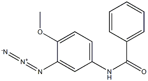 N-(3-Azido-4-methoxyphenyl)benzamide Struktur