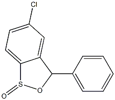 5-クロロ-3-フェニル-3H-2,1-ベンゾオキサチオール1-オキシド 化学構造式