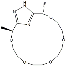 (2S,16S)-2,16-Dimethyl-3,6,9,12,15-pentaoxa-18,19,20-triazabicyclo[15.2.1]icosa-1(19),17(20)-diene Structure