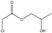 Chloroacetic acid 2-hydroxypropyl ester Structure