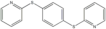 2,2'-[1,4-Phenylenebis(thio)]bispyridine 结构式