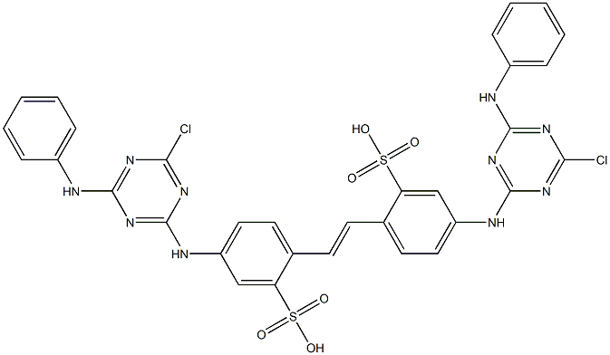 4,4'-Bis(4-anilino-6-chloro-1,3,5-triazin-2-ylamino)-2,2'-stilbenedisulfonic acid|