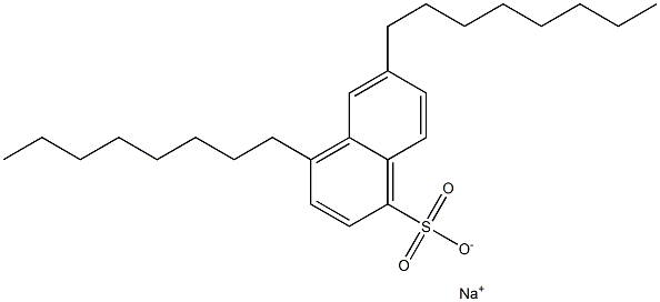 4,6-Dioctyl-1-naphthalenesulfonic acid sodium salt 结构式