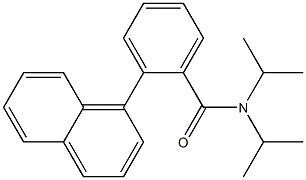 N,N-Diisopropyl-2-(1-naphtyl)benzamide,,结构式