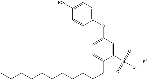 4'-Hydroxy-4-undecyl[oxybisbenzene]-3-sulfonic acid potassium salt,,结构式