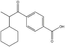 4-(2-Cyclohexylpropanoyl)benzoic acid Structure