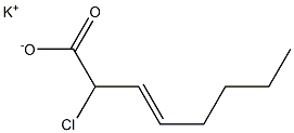 2-Chloro-3-octenoic acid potassium salt