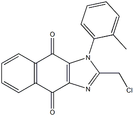 1-(2-Methylphenyl)-2-(chloromethyl)-1H-naphth[2,3-d]imidazole-4,9-dione