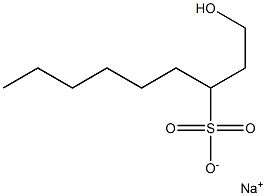 1-ヒドロキシノナン-3-スルホン酸ナトリウム 化学構造式