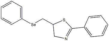 2-Phenyl-5-(phenylselenomethyl)-2-thiazoline Structure