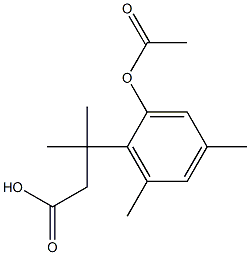  3-(2-Acetoxy-4,6-dimethylphenyl)-3-methylbutanoic acid