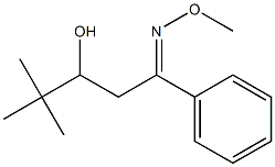 1-Methoxyimino-4,4-dimethyl-1-phenylpentan-3-ol Struktur