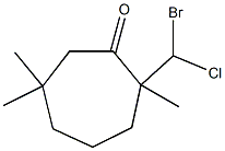 2-(Bromochloromethyl)-2,6,6-trimethylcycloheptanone