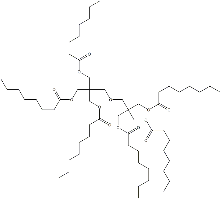 2,2'-[Oxybis(methylene)]bis[2-[(octanoyloxy)methyl]-1,3-propanediol dioctanoate],,结构式