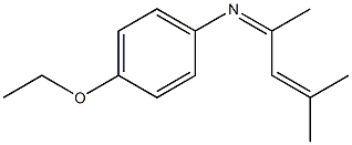 4-エトキシ-N-(4-メチル-3-ペンテン-2-イリデン)アニリン 化学構造式