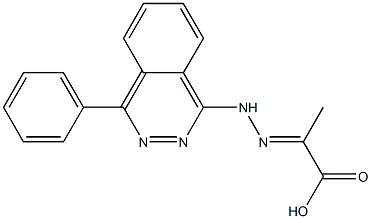 2-[2-(4-Phenylphthalazine-1-yl)hydrazono]propanoic acid Structure