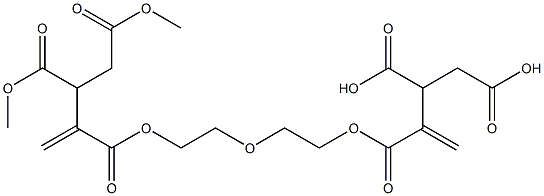 3,3'-[Oxybisethylenebis(oxycarbonyl)]bis(3-butene-1,2-dicarboxylic acid dimethyl) ester Structure
