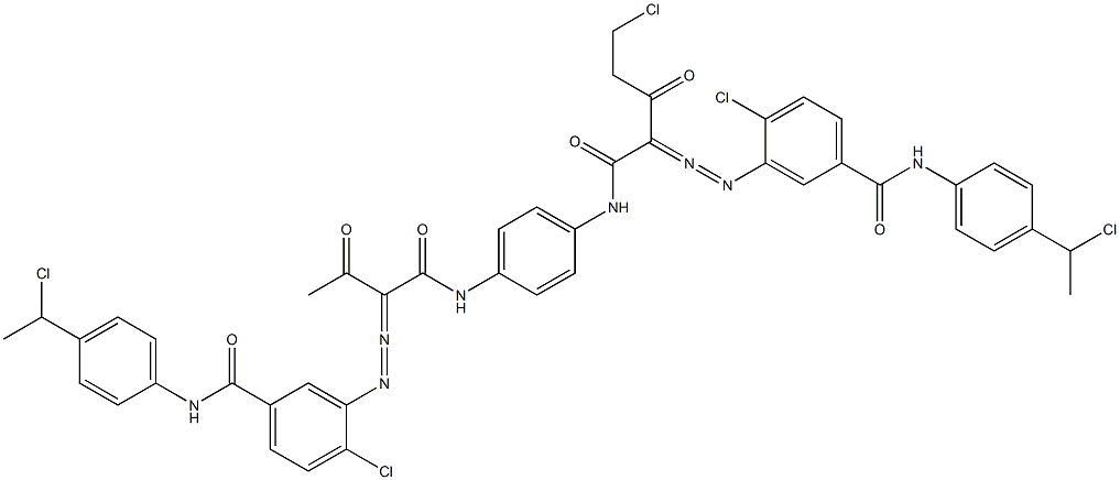 3,3'-[2-(Chloromethyl)-1,4-phenylenebis[iminocarbonyl(acetylmethylene)azo]]bis[N-[4-(1-chloroethyl)phenyl]-4-chlorobenzamide]