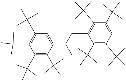 2-(2,3,4,5-Tetra-tert-butylphenyl)-1-(2,3,5,6-tetra-tert-butylphenyl)propane Structure