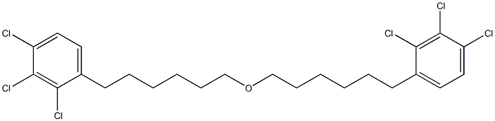 2,3,4-Trichlorophenylhexyl ether,,结构式