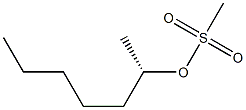 (+)-Methanesulfonic acid (S)-1-methylhexyl ester,,结构式
