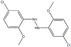 5,5'-Dichloro-2,2'-dimethoxyhydrazobenzene,,结构式