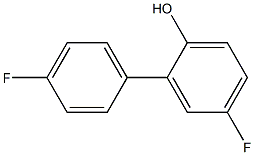 4-フルオロ-2-(4-フルオロフェニル)フェノール 化学構造式