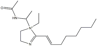  1-[1-(Acetylamino)ethyl]-1-ethyl-2-(1-octenyl)-2-imidazoline-1-ium