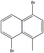 1,5-Dibromo-4-methylnaphthalene Struktur