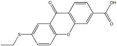 7-Ethylthio-9-oxo-9H-xanthene-3-carboxylic acid,,结构式