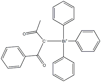 [(1,3-Dioxo-1-phenylbutan-2-ide)-2-yl]triphenylbismuthonium Struktur