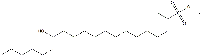 14-Hydroxyicosane-2-sulfonic acid potassium salt