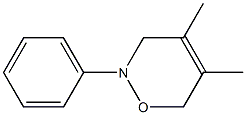 4,5-ジメチル-2-フェニル-3,6-ジヒドロ-2H-1,2-オキサジン 化学構造式